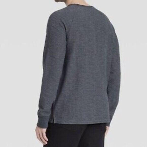NWT Goodfellow & Co Long Sleeve Textured Crew Neck Gray XL Standard Fit - Picture 2 of 9